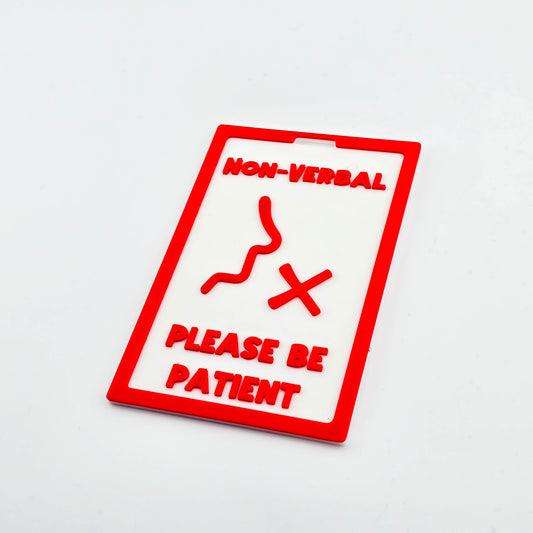 Non-Verbal badge