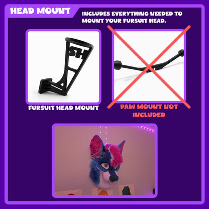 Fursuit Head Wall Mount